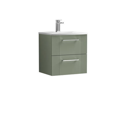 Nuie Deco 500mm Wall Hung 2 Drawer Vanity & Basin