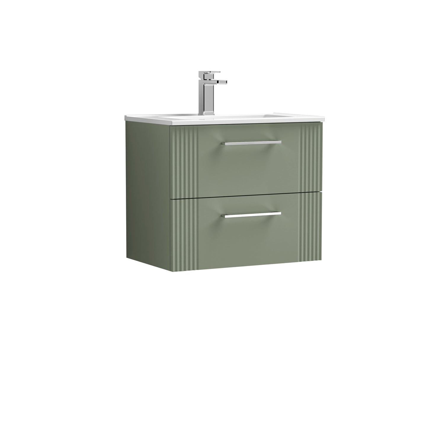 Nuie Deco 600mm Wall Hung 2 Drawer Vanity & Basin