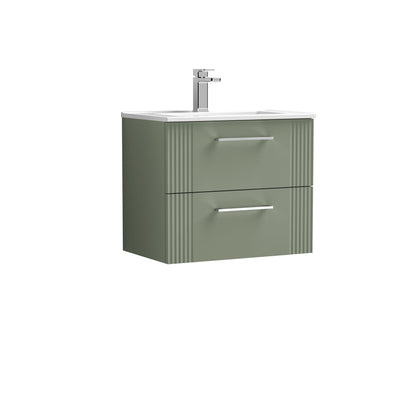 Nuie Deco 600mm Wall Hung 2 Drawer Vanity & Basin