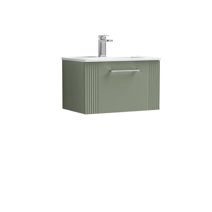 Nuie Deco 600mm Wall Hung Single Drawer Vanity & Basin