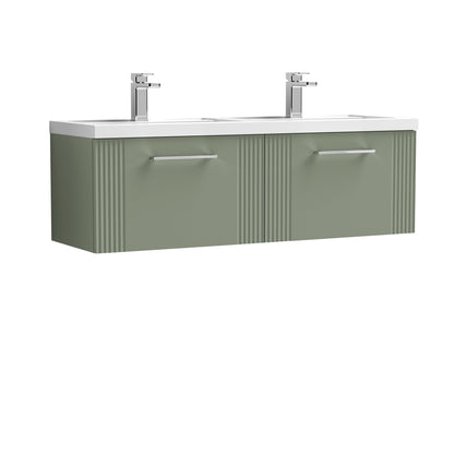 Nuie Deco 1200mm Wall Hung 2 Drawer Vanity & Basin/Worktop