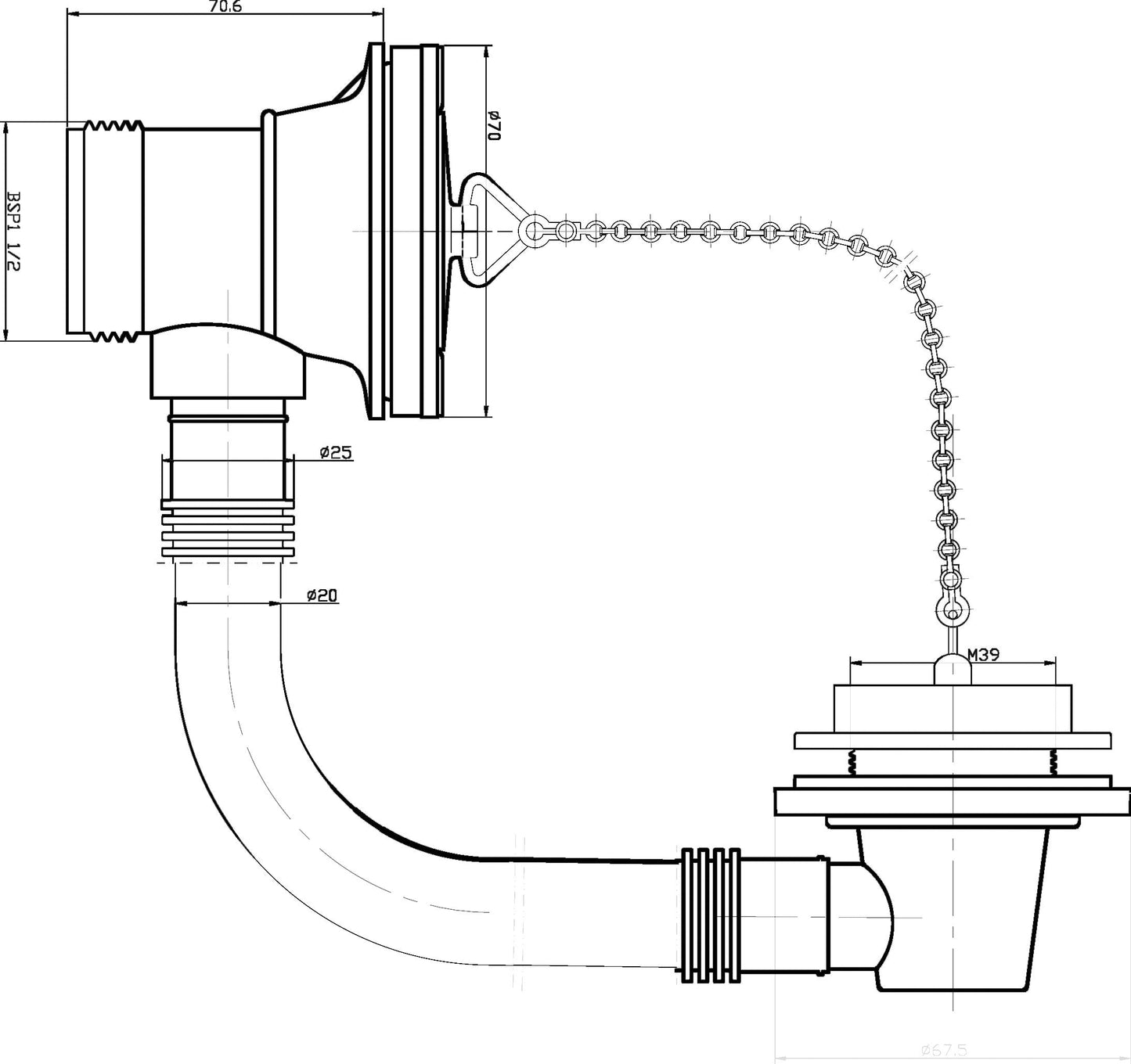 Hudson Reed Bath Waste