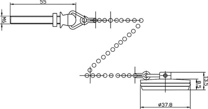 Hudson Reed Basin Plug And Chain