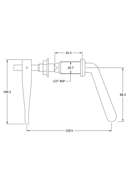 Hudson Reed Metal Universal Flush Lever