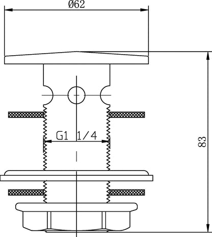 Hudson Reed Flip Top Basin Waste