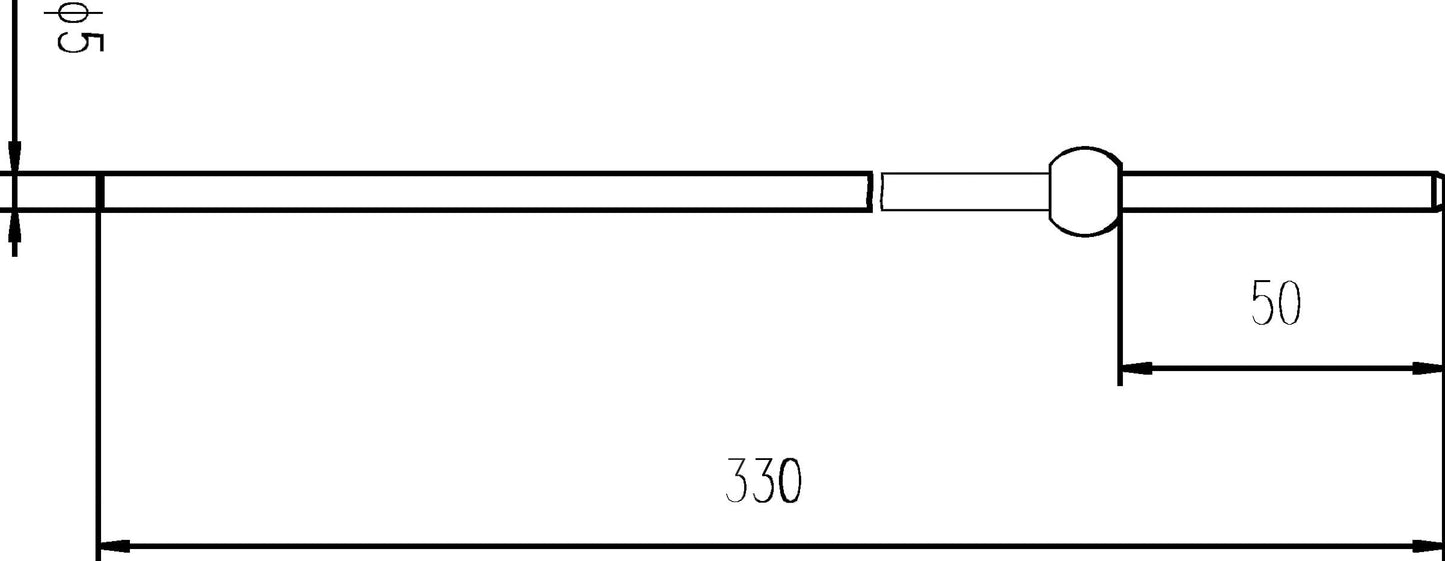 Hudson Reed Extended Horizontal Rod