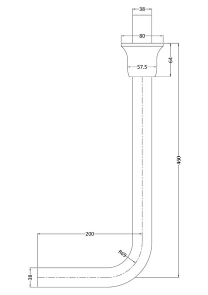 Hudson Reed Old London Low Level Flush Pipe Pack