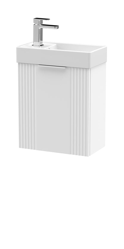 Nuie Deco Compact 400mm Wall Hung Cabinet & Basin