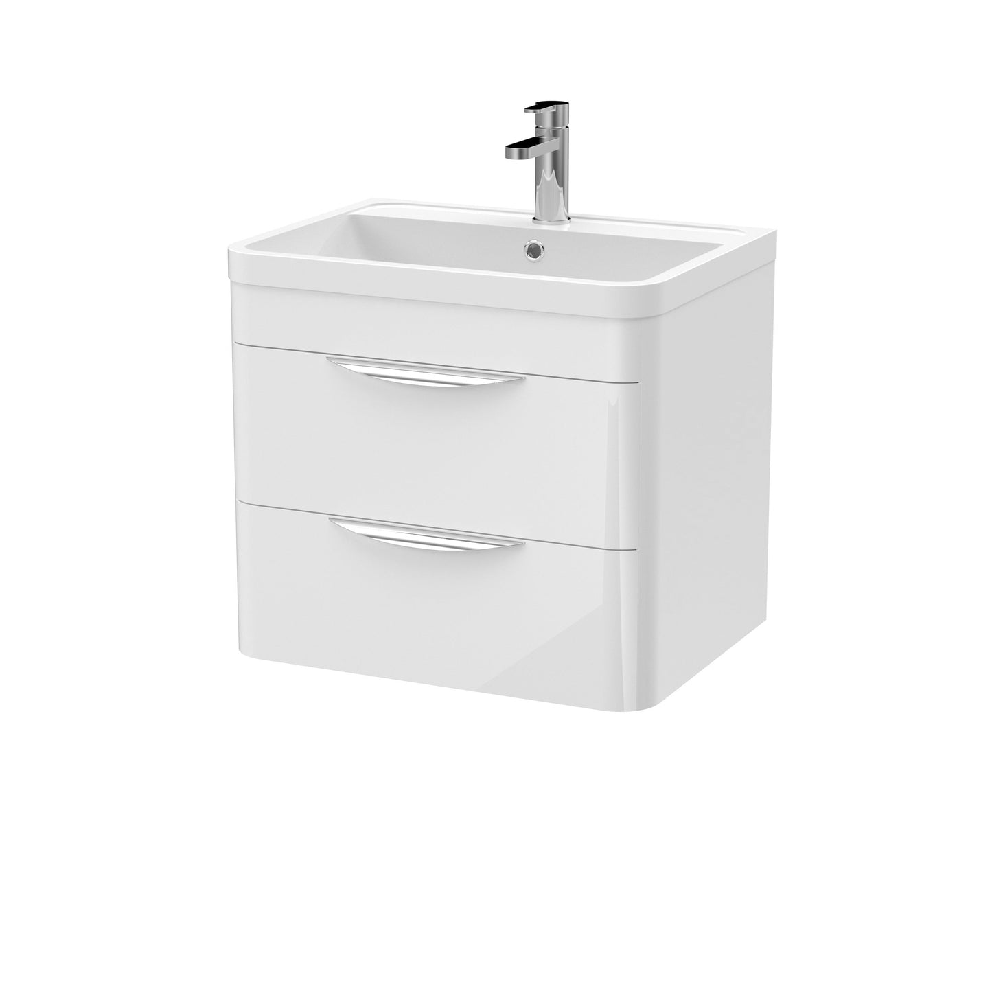 Nuie Parade Wall Hung 2 Drawer Cabinet and Basin