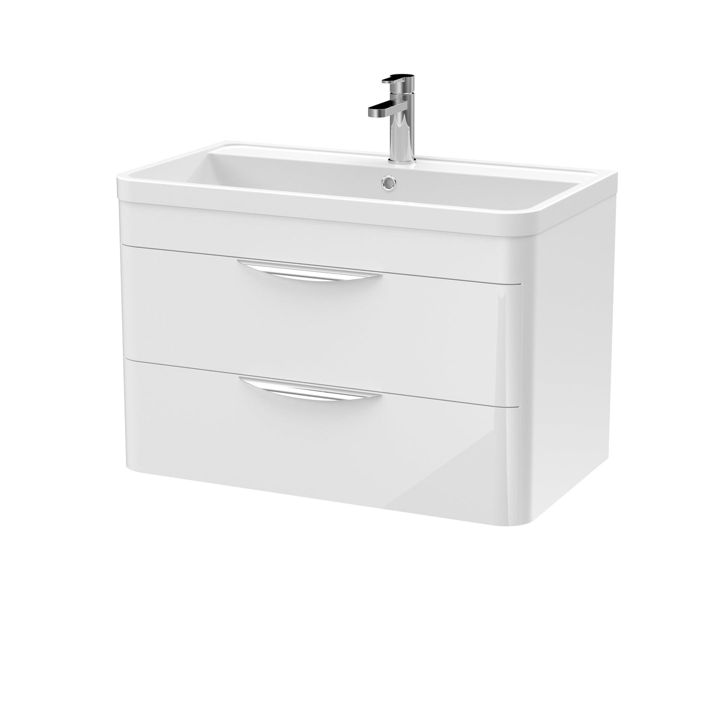 Nuie Parade Wall Hung 2 Drawer Cabinet and Basin