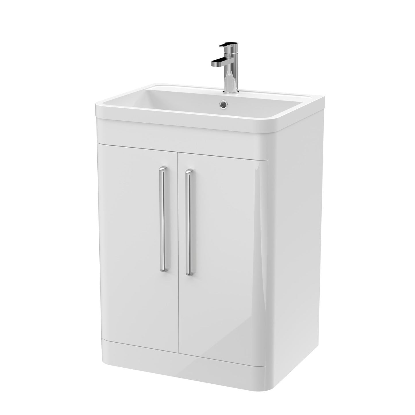 Nuie Parade 600mm Floor Standing 2 Door Vanity & Basin