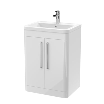 Nuie Parade 600mm Floor Standing 2 Door Vanity & Basin