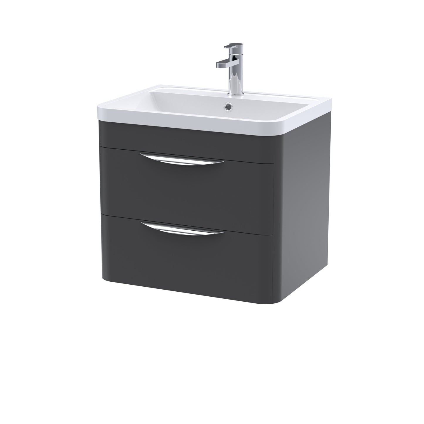 Nuie Parade Wall Hung 2 Drawer Cabinet and Basin