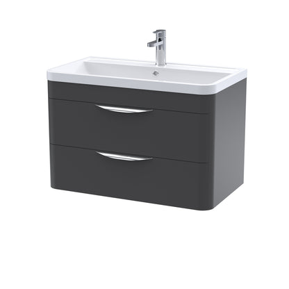 Nuie Parade Wall Hung 2 Drawer Cabinet and Basin