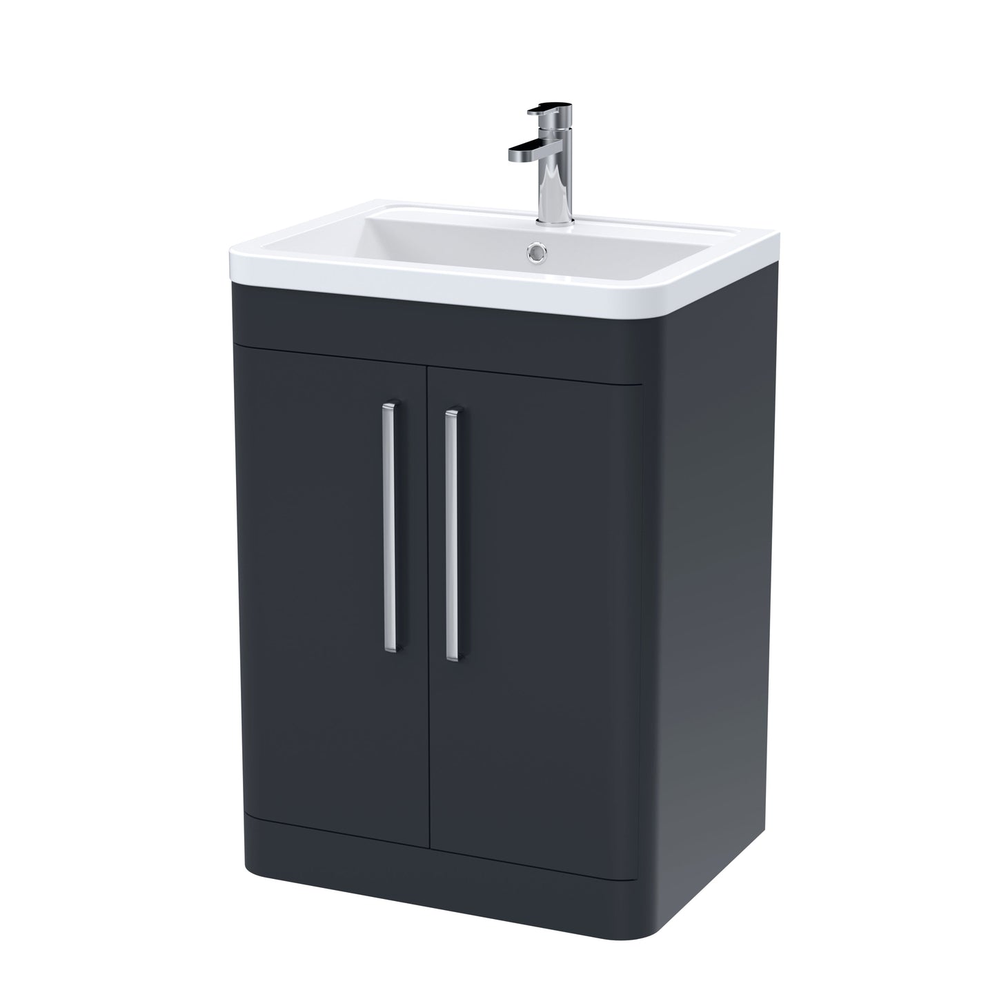 Nuie Parade 600mm Floor Standing 2 Door Vanity & Basin