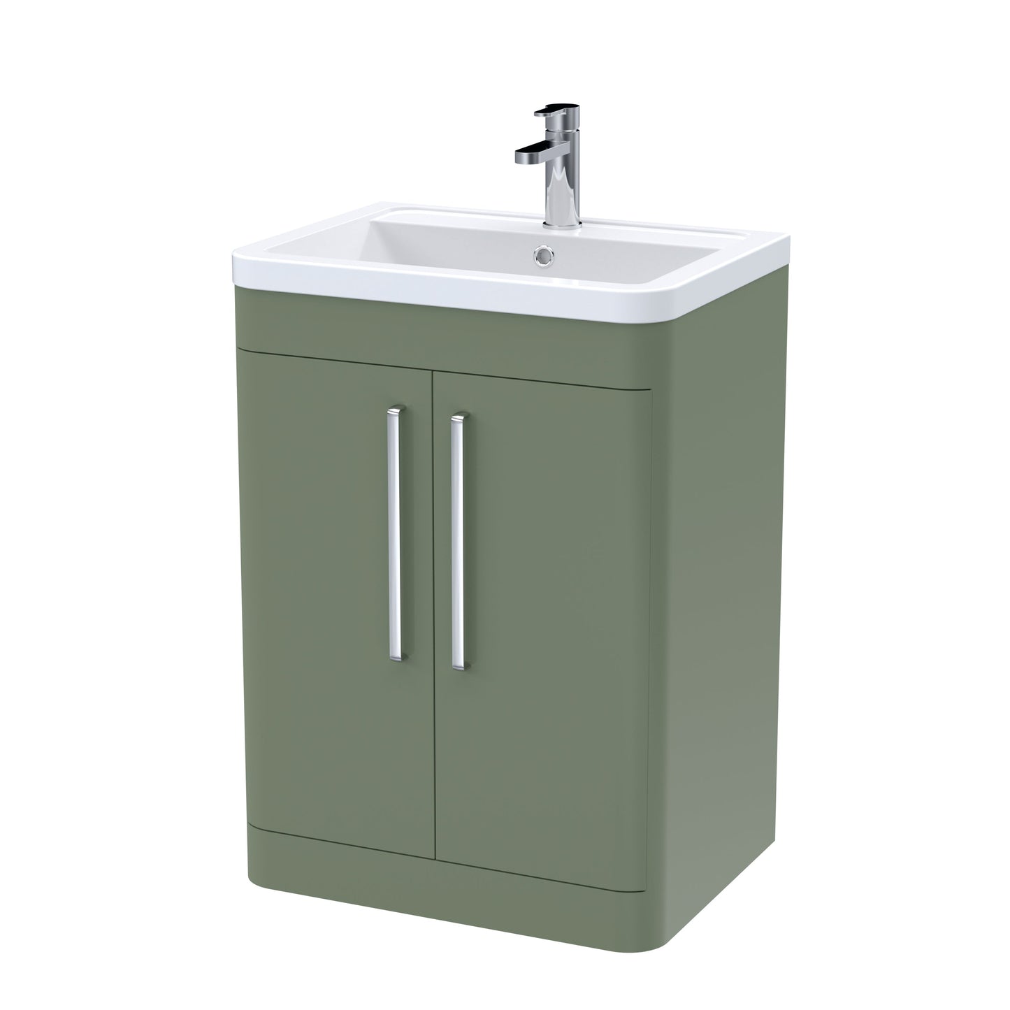 Nuie Parade 600mm Floor Standing 2 Door Vanity & Basin