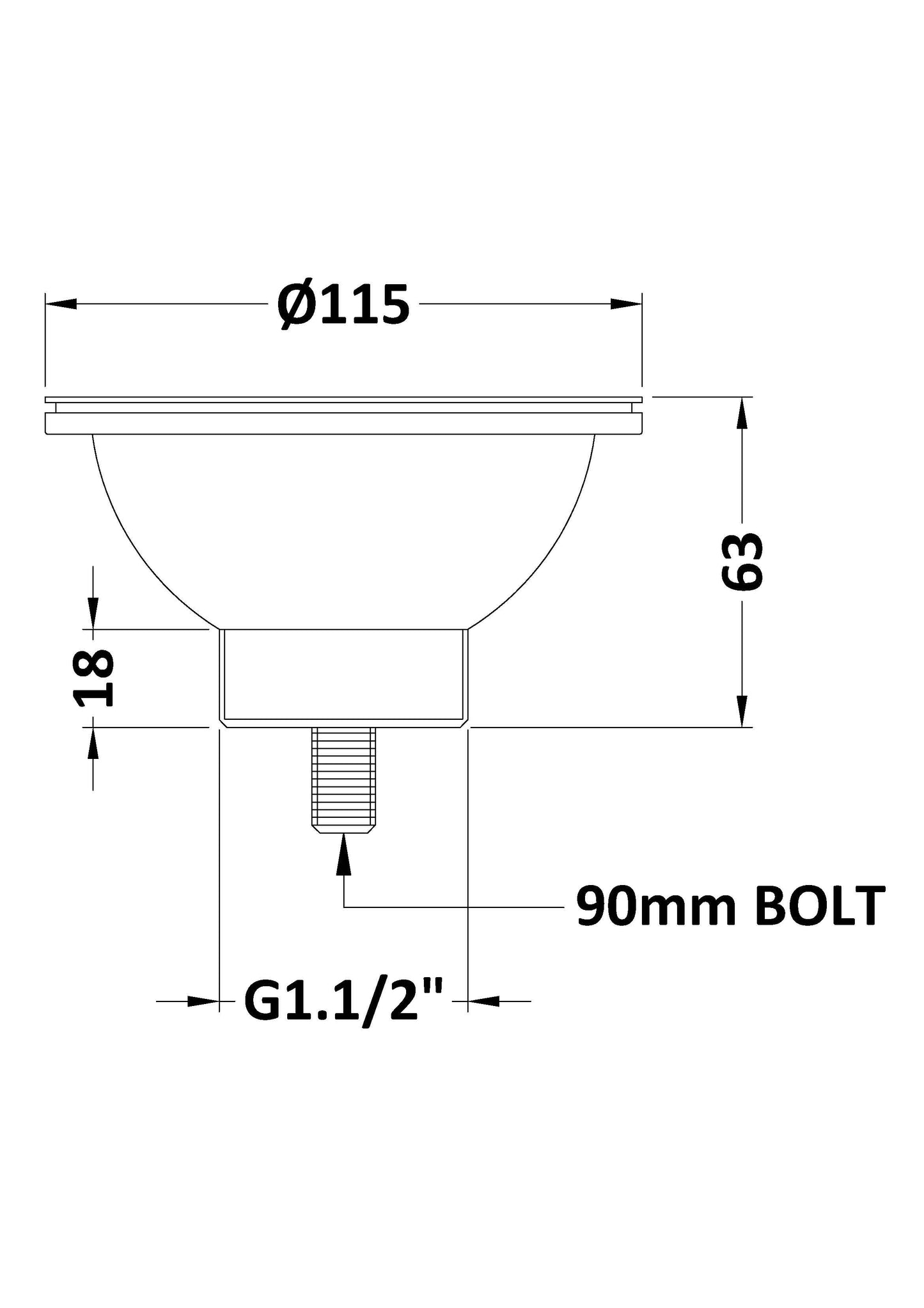 Nuie Strainer Waste with Pull Out Basket