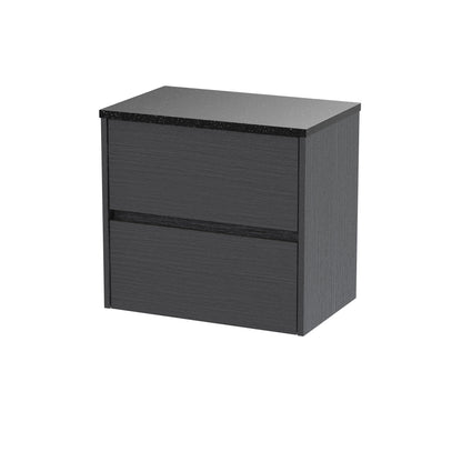 Nuie Havana 600 Wall Hung 2-Drawer Unit & Basin/Worktop