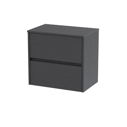 Nuie Havana 600 Wall Hung 2-Drawer Unit & Basin/Worktop