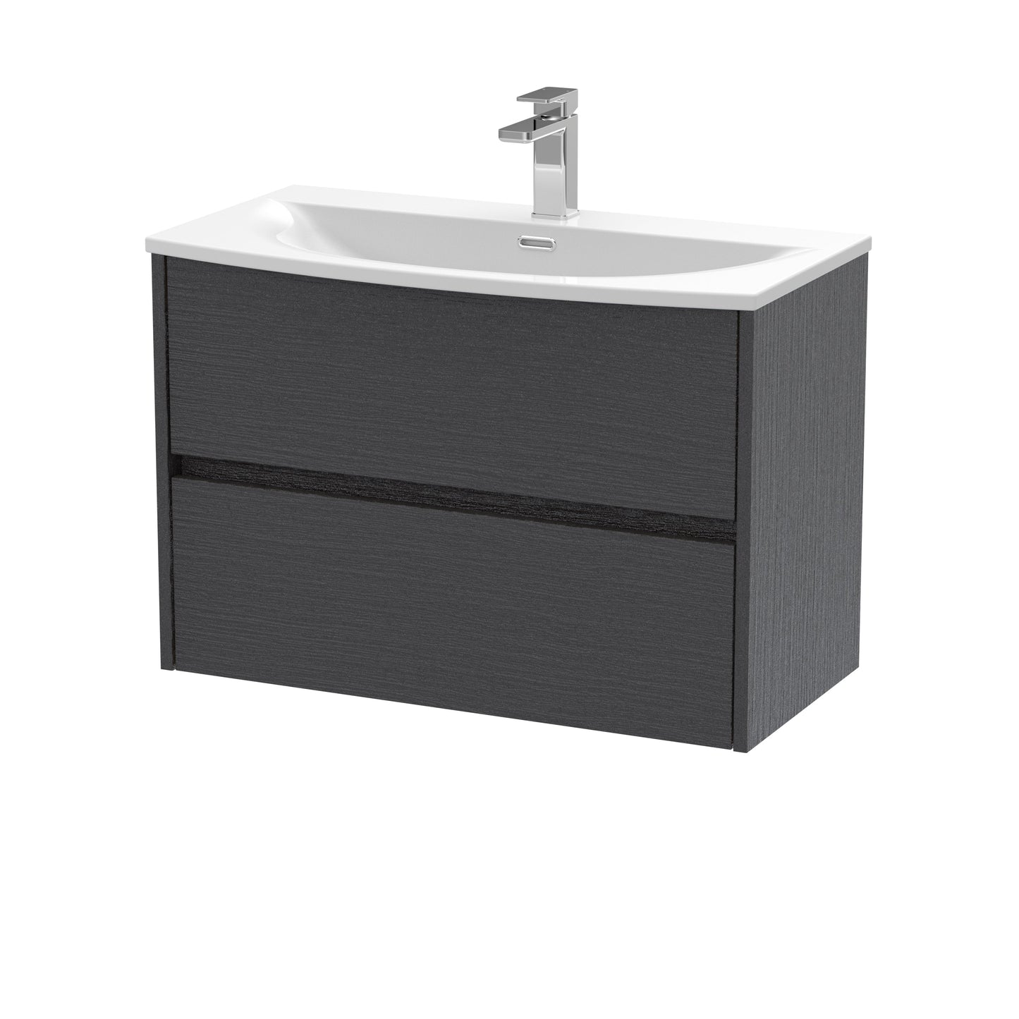 Nuie Havana 800 Wall Hung 2-Drawer Unit & Basin/Worktop