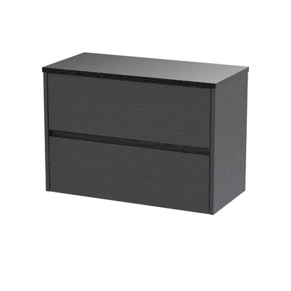 Nuie Havana 800 Wall Hung 2-Drawer Unit & Basin/Worktop