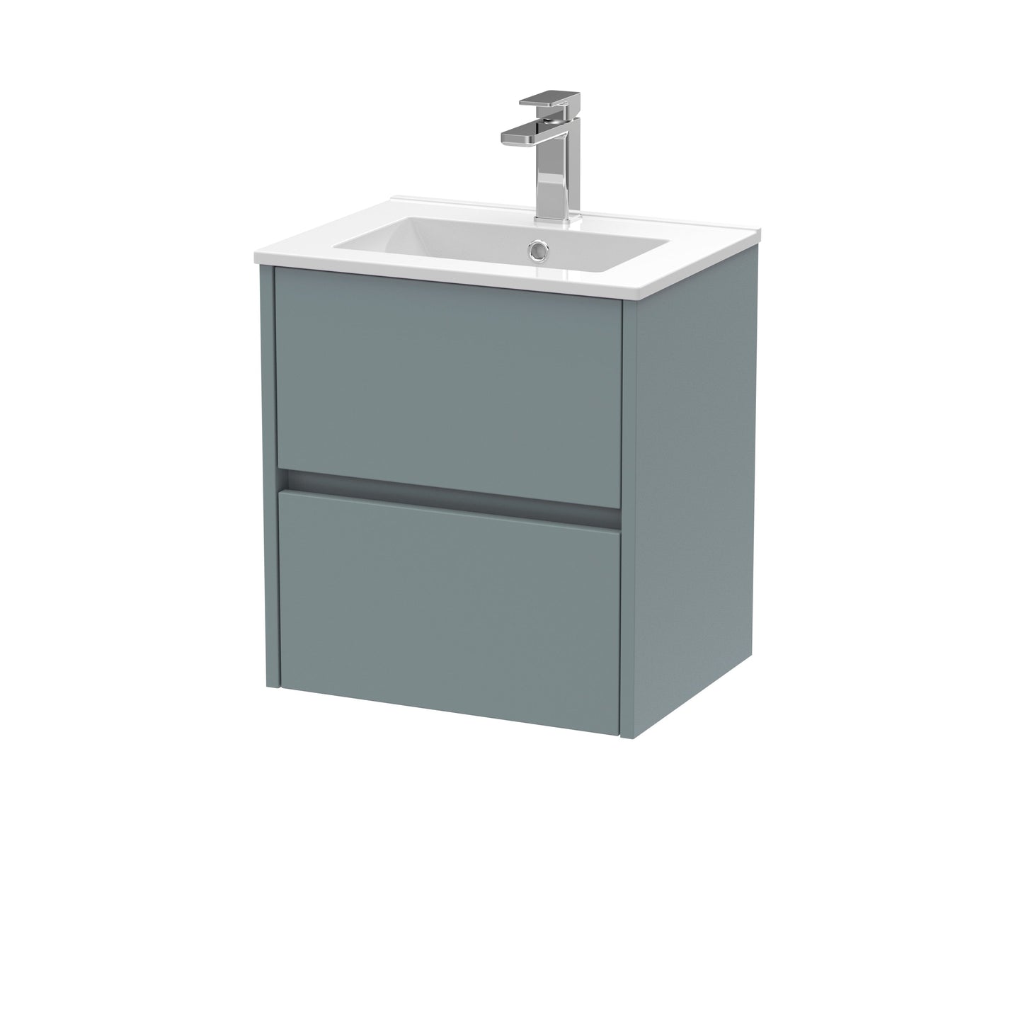 Nuie Havana 500mm Wall Hung 2 Drawer Unit & Basin