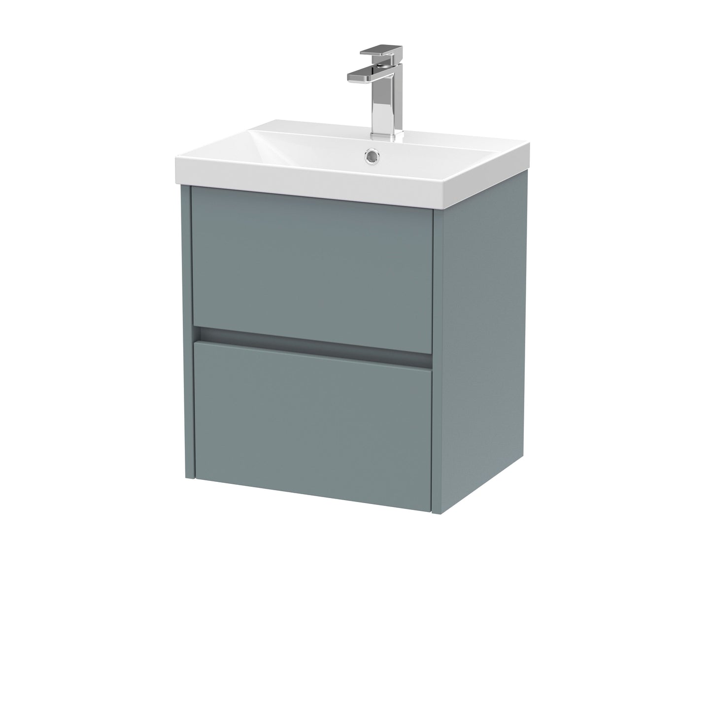 Nuie Havana 500mm Wall Hung 2 Drawer Unit & Basin