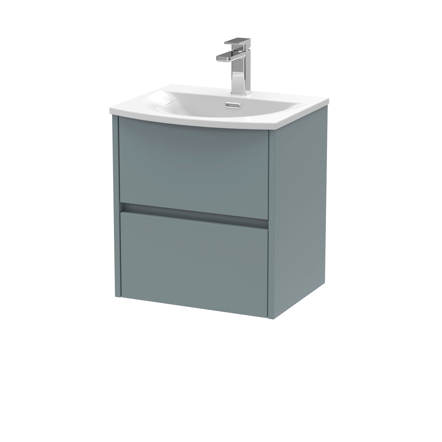 Nuie Havana 500mm Wall Hung 2 Drawer Unit & Basin