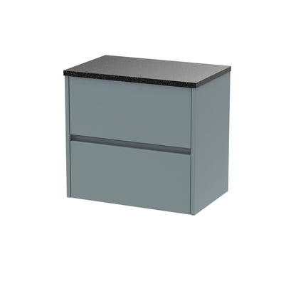 Nuie Havana 600 Wall Hung 2-Drawer Unit & Basin/Worktop