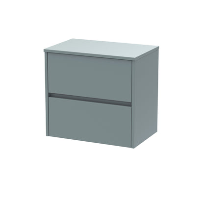 Nuie Havana 600 Wall Hung 2-Drawer Unit & Basin/Worktop