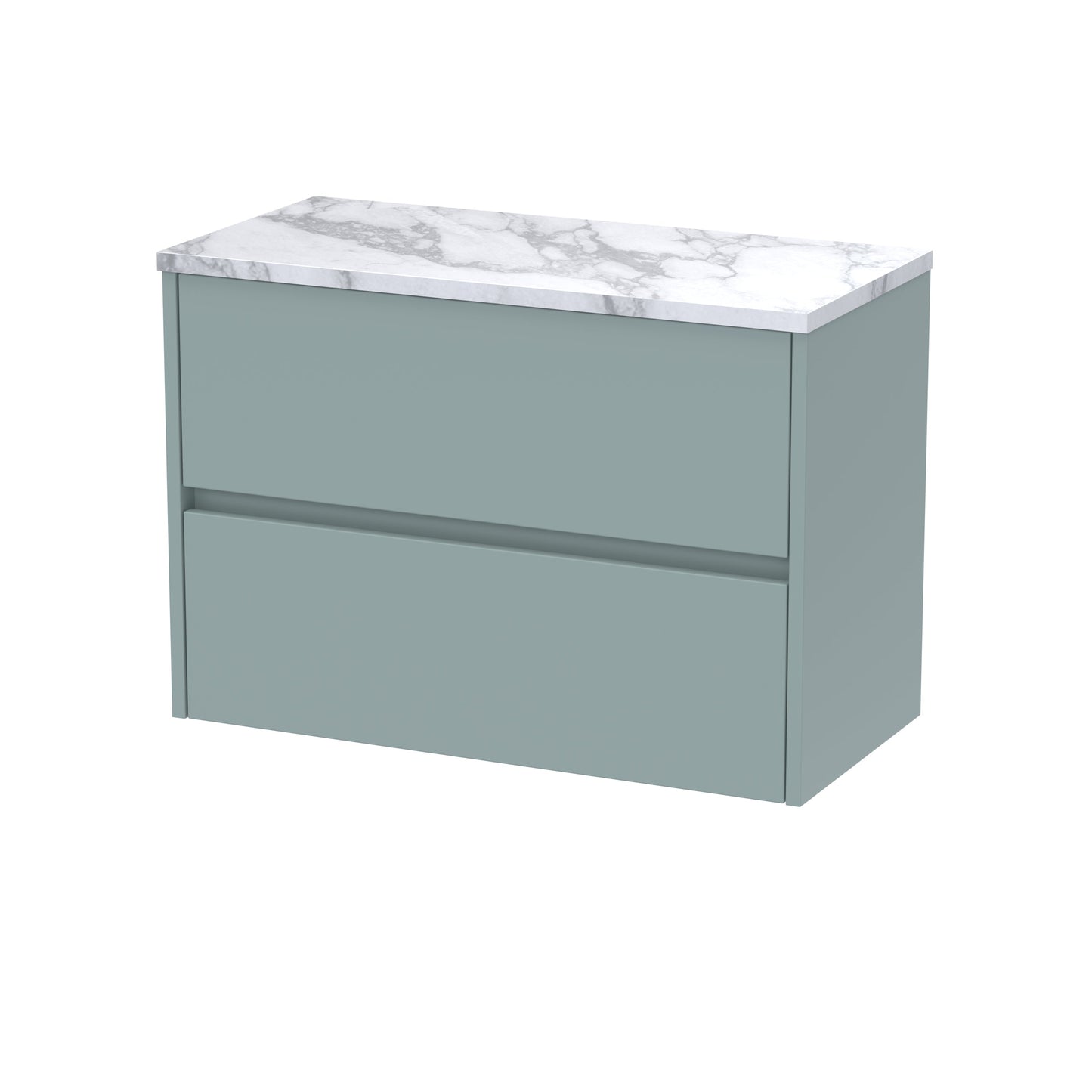 Nuie Havana 800 Wall Hung 2-Drawer Unit & Basin/Worktop