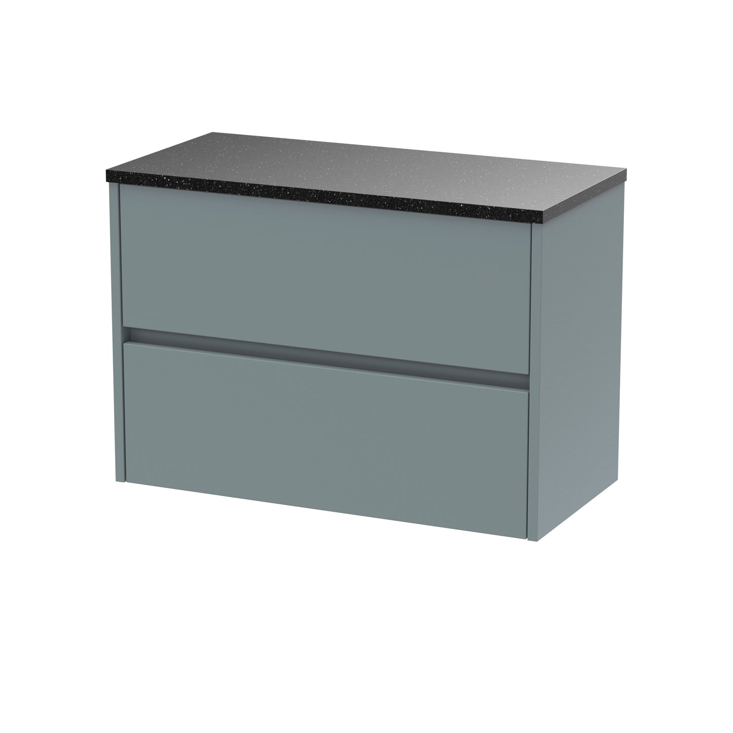 Nuie Havana 800 Wall Hung 2-Drawer Unit & Basin/Worktop