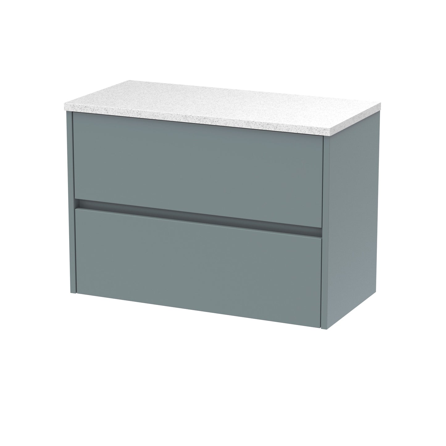 Nuie Havana 800 Wall Hung 2-Drawer Unit & Basin/Worktop