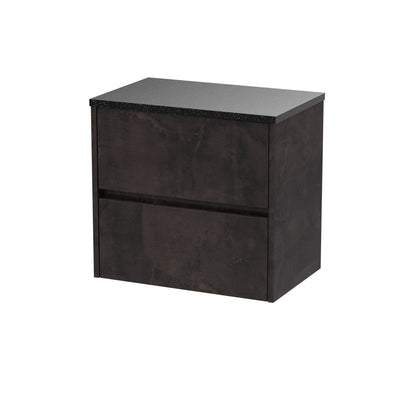 Nuie Havana 600 Wall Hung 2-Drawer Unit & Basin/Worktop