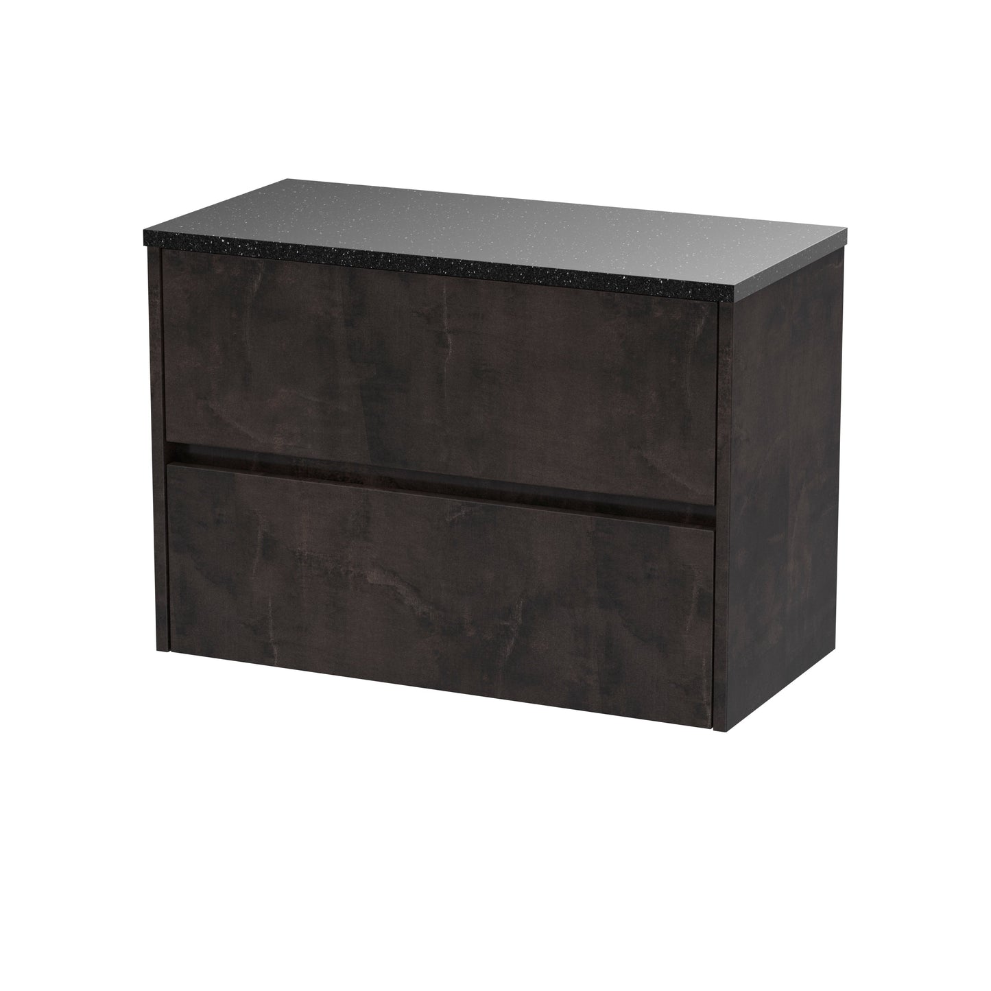 Nuie Havana 800 Wall Hung 2-Drawer Unit & Basin/Worktop