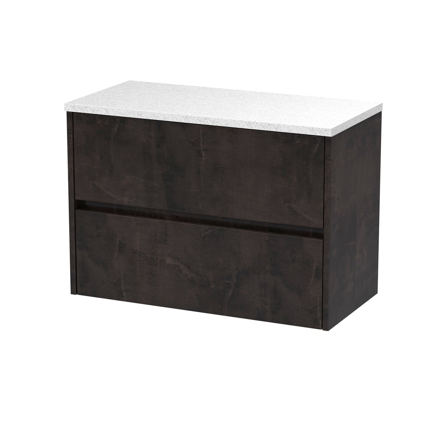 Nuie Havana 800 Wall Hung 2-Drawer Unit & Basin/Worktop