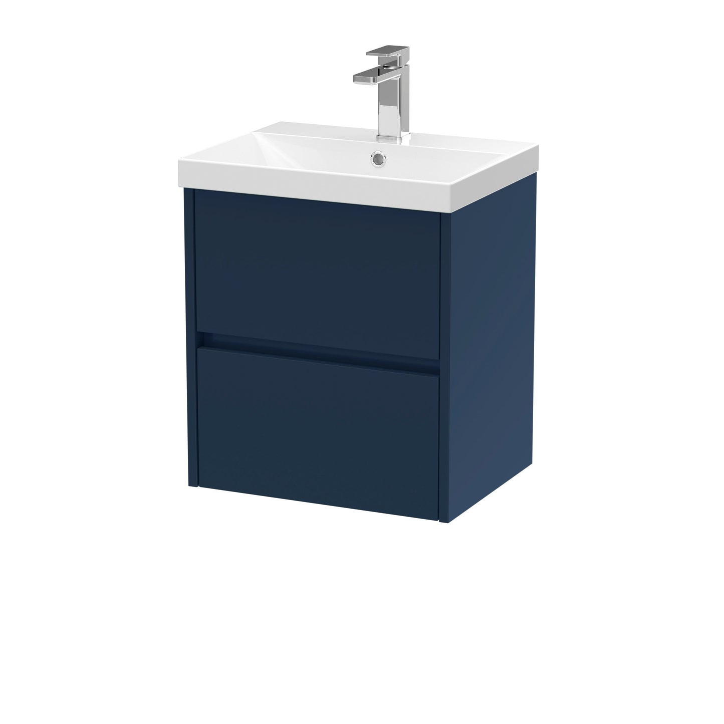 Nuie Havana 500mm Wall Hung 2 Drawer Unit & Basin