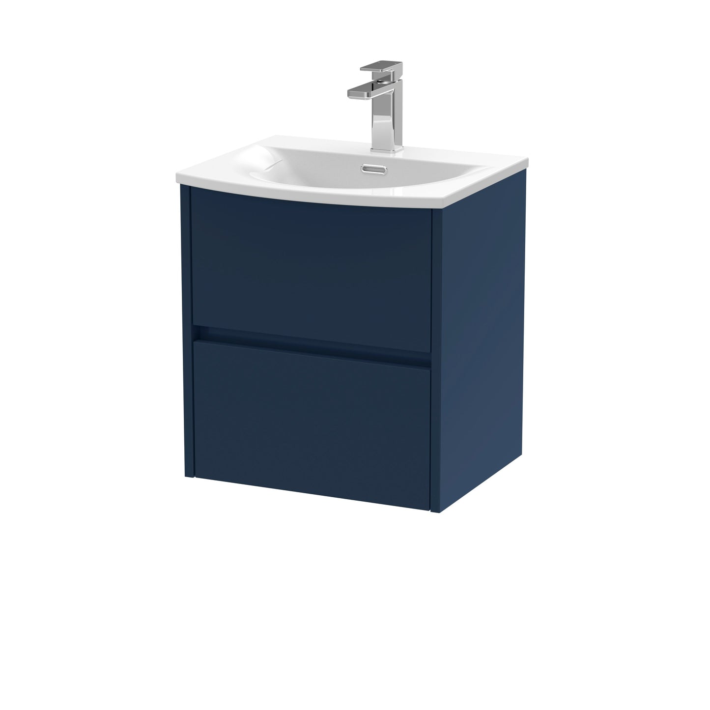 Nuie Havana 500mm Wall Hung 2 Drawer Unit & Basin