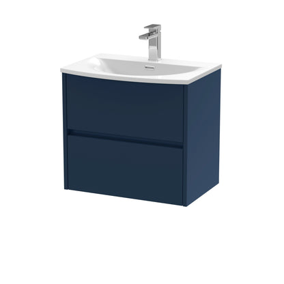 Nuie Havana 600 Wall Hung 2-Drawer Unit & Basin/Worktop