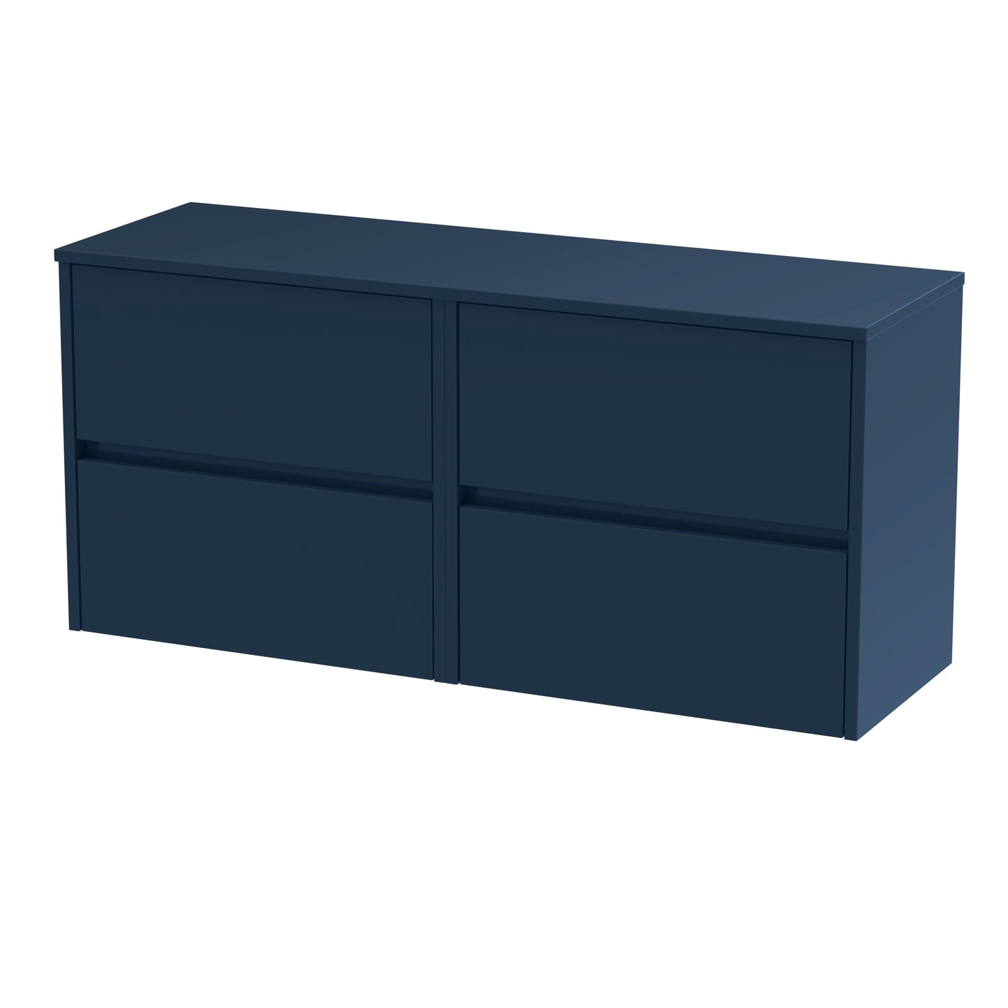 Nuie Havana 1200mm Wall Hung 4 Drawer Unit & Basin/Worktop