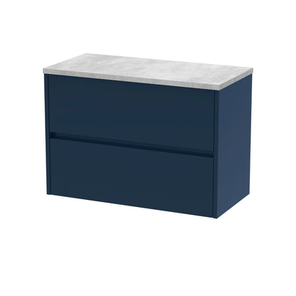 Nuie Havana 800 Wall Hung 2-Drawer Unit & Basin/Worktop