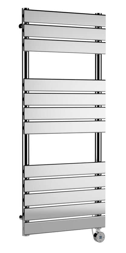 Nuie Electric Heated Towel Rails with flat panels