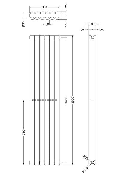 Nuie Revive Vertical Radiators