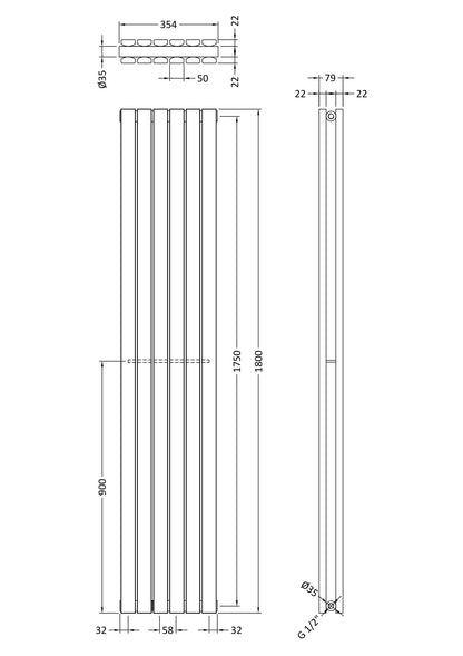 Hudson Reed Sloane Vertical Radiators