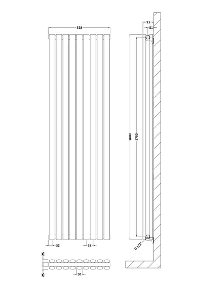 Hudson Reed Revive Vertical Radiators