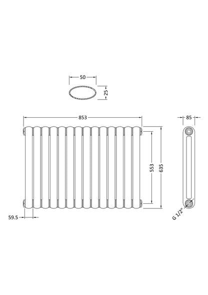 Nuie Salvia Horizontal Double Panel Radiators