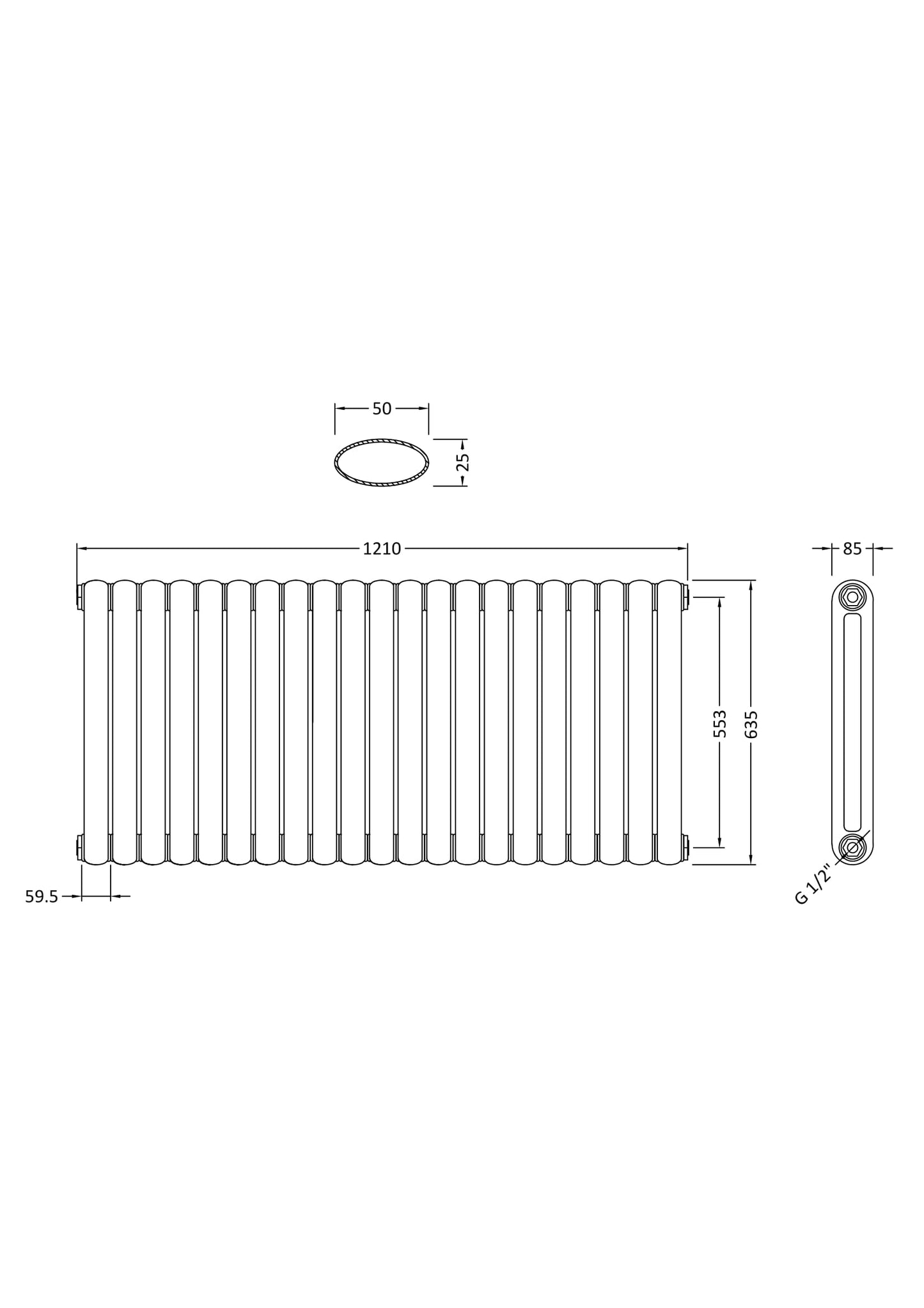 Hudson Reed Salvia Horizontal Double Panel Radiators