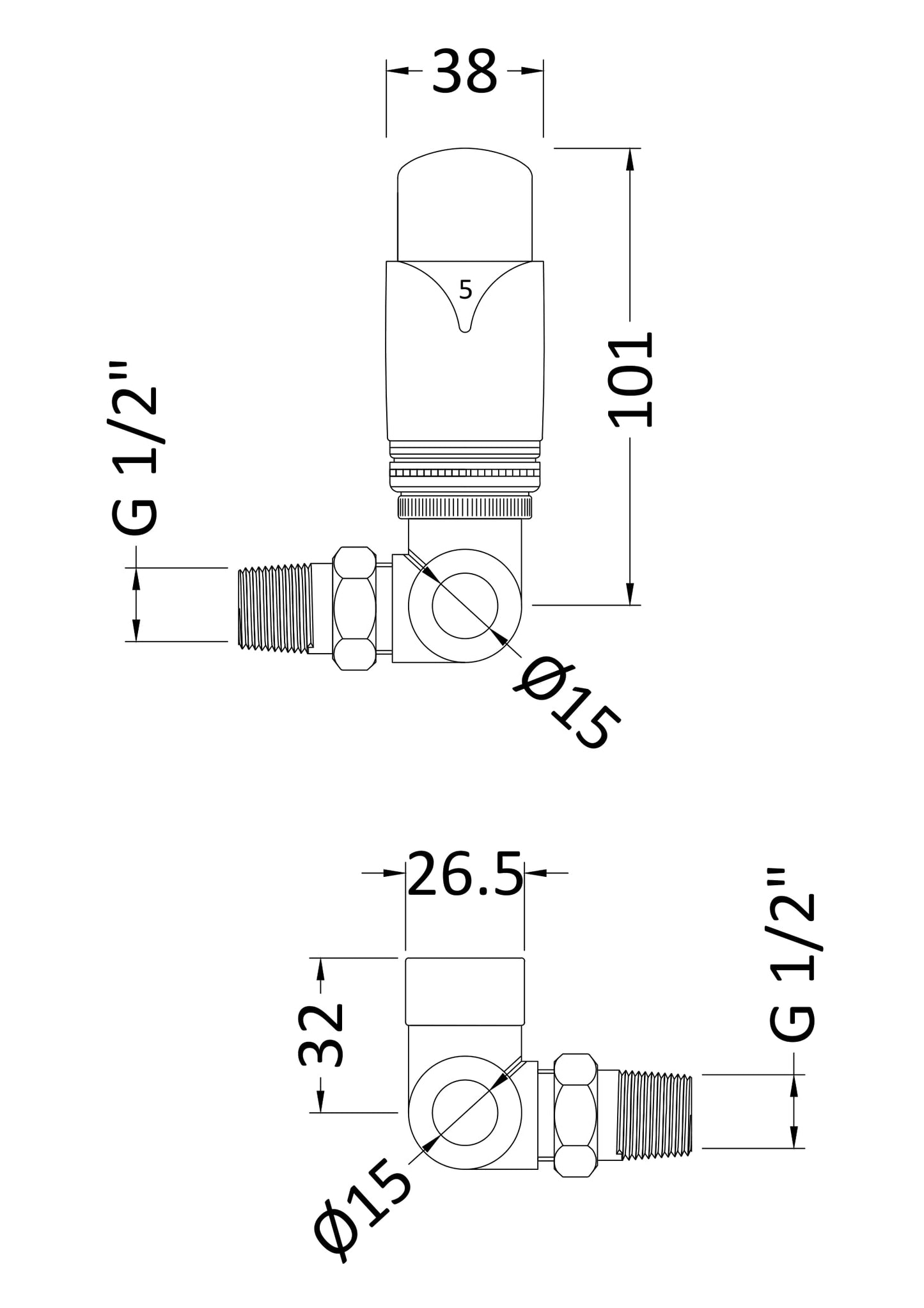 Hudson Reed Luxury Thermostatic Radiator Valves Pack