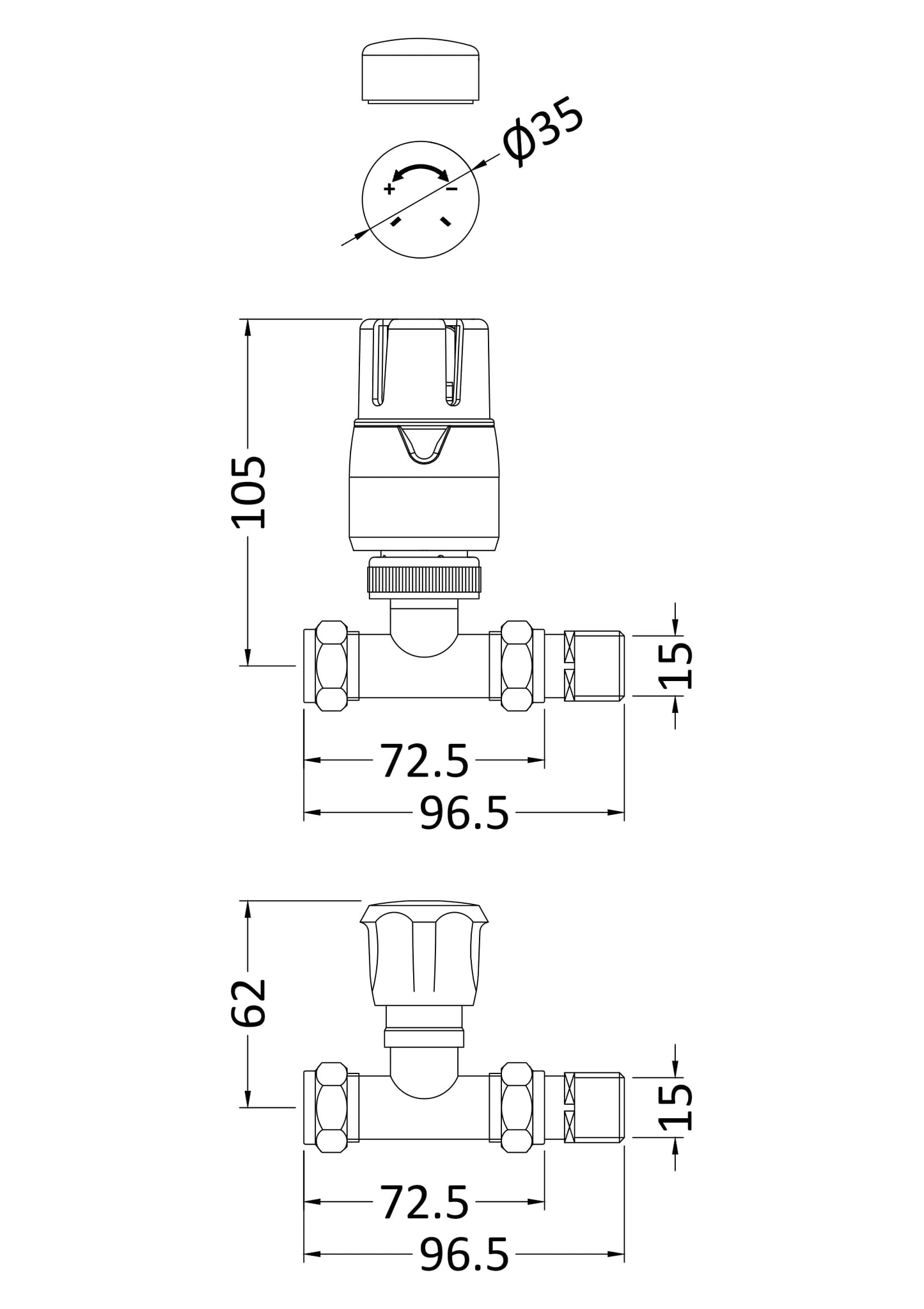 Nuie Thermostatic Radiator Valves Pack