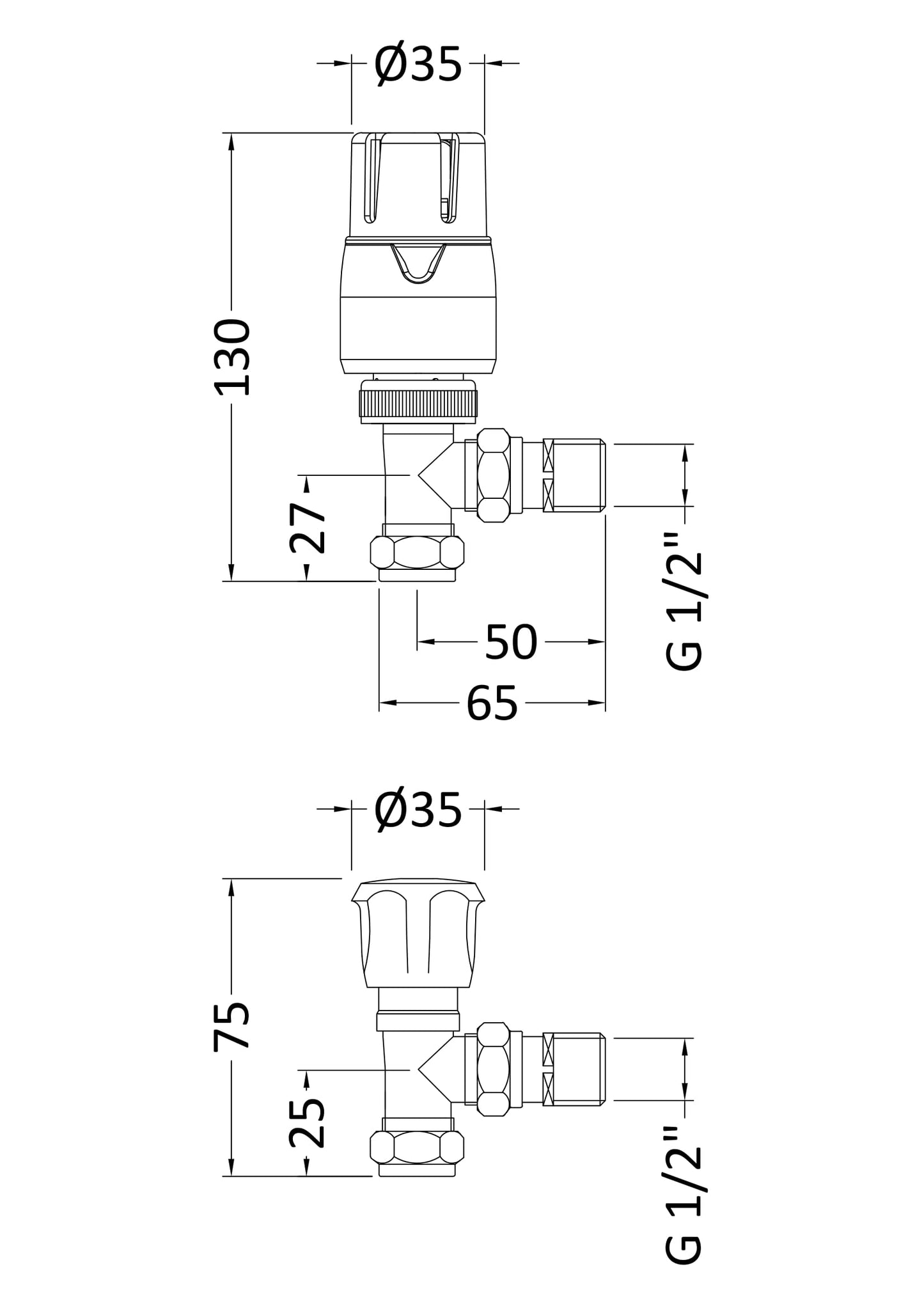 Hudson Reed Thermostatic Radiator Valves Pack